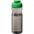 H2O Active® Eco Base 650 ml flip lid sport bottle, Bright green / Charcoal