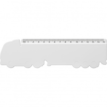 Logotrade promotional merchandise photo of: Tait 15 cm lorry-shaped recycled plastic ruler