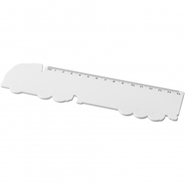 Logotrade promotional merchandise photo of: Tait 15 cm lorry-shaped recycled plastic ruler