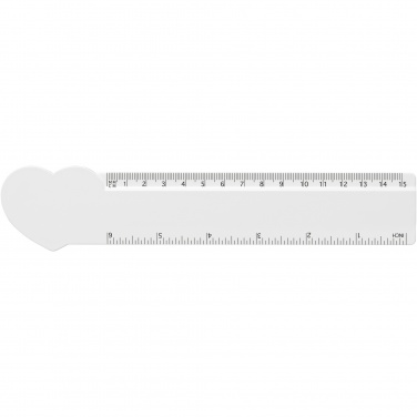 Logotrade promotional giveaways photo of: Tait 15 cm heart-shaped recycled plastic ruler