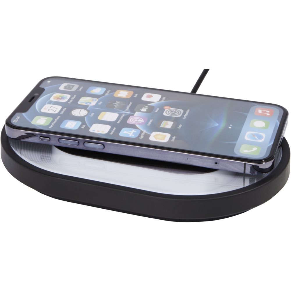 Logo trade promotional product photo of: Ray wireless charging pad with RGB mood light