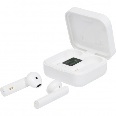 Logotrade promotional item image of: Tayo solar charging TWS earbuds 