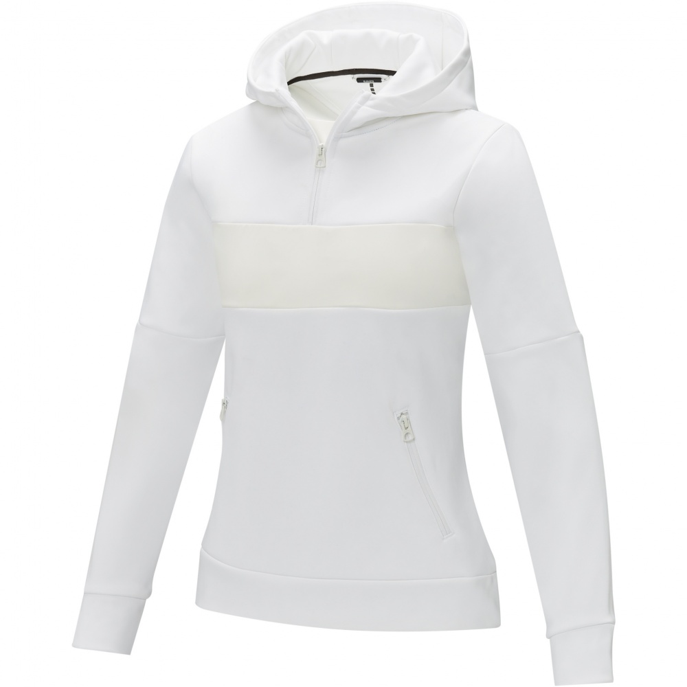 Logotrade promotional giveaways photo of: Sayan women's half zip anorak hooded sweater