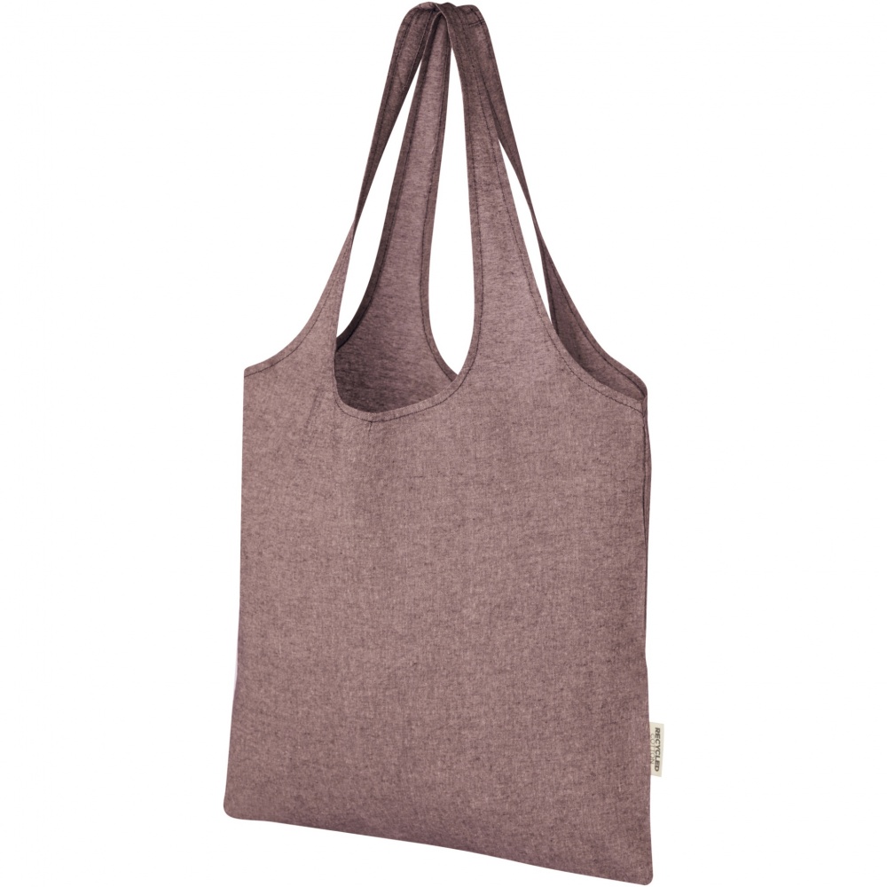 Logotrade advertising product picture of: Pheebs 150 g/m² recycled cotton trendy tote bag 7L