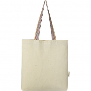 Logotrade advertising product picture of: Rainbow 180 g/m² recycled cotton tote bag 5L