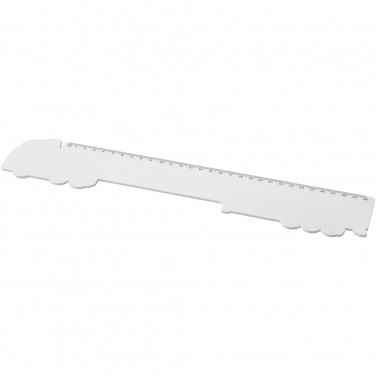 Logotrade promotional item image of: Tait 30cm lorry-shaped recycled plastic ruler