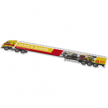 Logotrade promotional giveaways photo of: Tait 30cm lorry-shaped recycled plastic ruler