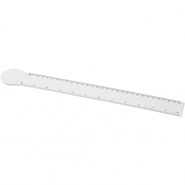 Logo trade promotional merchandise picture of: Tait 30cm circle-shaped recycled plastic ruler