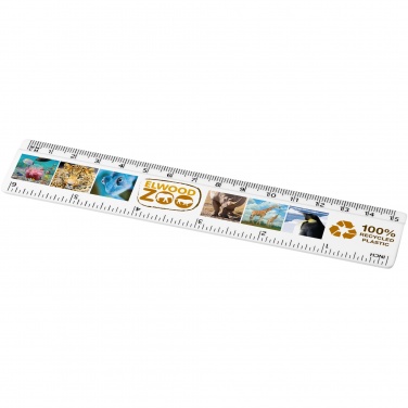 Logo trade promotional items image of: Refari 15 cm recycled plastic ruler