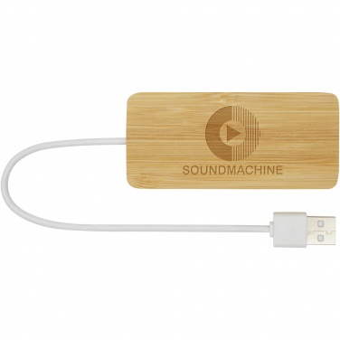 Logotrade promotional items photo of: Tapas bamboo USB hub