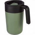 Nordia 400 ml double-wall recycled mug, Heather green