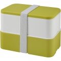 MIYO double layer lunch box, Lime / White / White