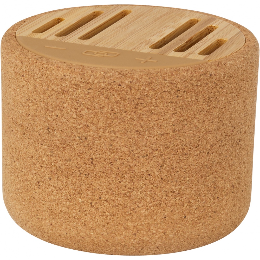 Logo trade promotional gifts image of: Cerris 5W cork Bluetooth® speaker