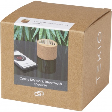 Logo trade promotional item photo of: Cerris 5W cork Bluetooth® speaker