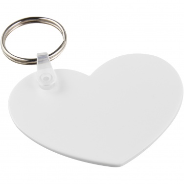 Logotrade business gifts photo of: Tait heart-shaped recycled keychain