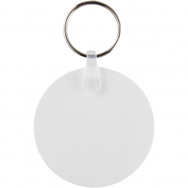 Logotrade business gift image of: Tait circle-shaped recycled keychain