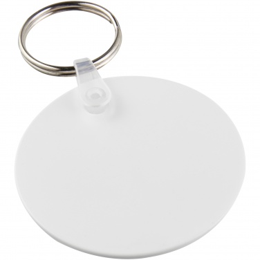 Logo trade promotional giveaways picture of: Tait circle-shaped recycled keychain