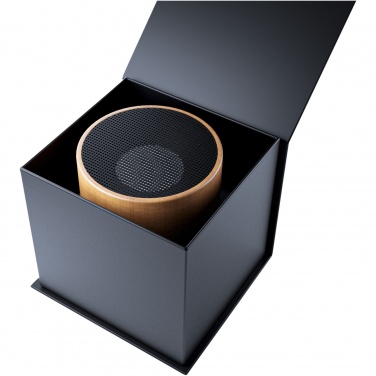 Logo trade business gifts image of: SCX.design S27 3W wooden ring speaker