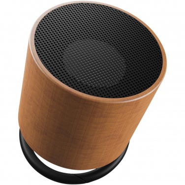 Logo trade corporate gifts image of: SCX.design S27 3W wooden ring speaker