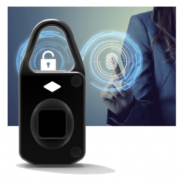 Logo trade promotional items picture of: SCX.design T10 fingerprint padlock