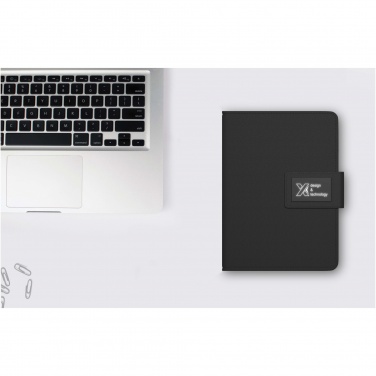 Logo trade promotional gift photo of: SCX.design O16 A5 light-up notebook power bank