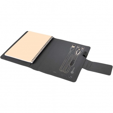 Logo trade promotional item photo of: SCX.design O16 A5 light-up notebook power bank