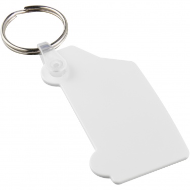 Logo trade corporate gift photo of: Tait van-shaped recycled keychain