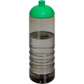 H2O Active® Eco Treble 750 ml dome lid sport bottle , Charcoal / Green