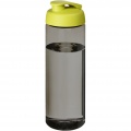 H2O Active® Eco Vibe 850 ml flip lid sport bottle, Charcoal / Lime