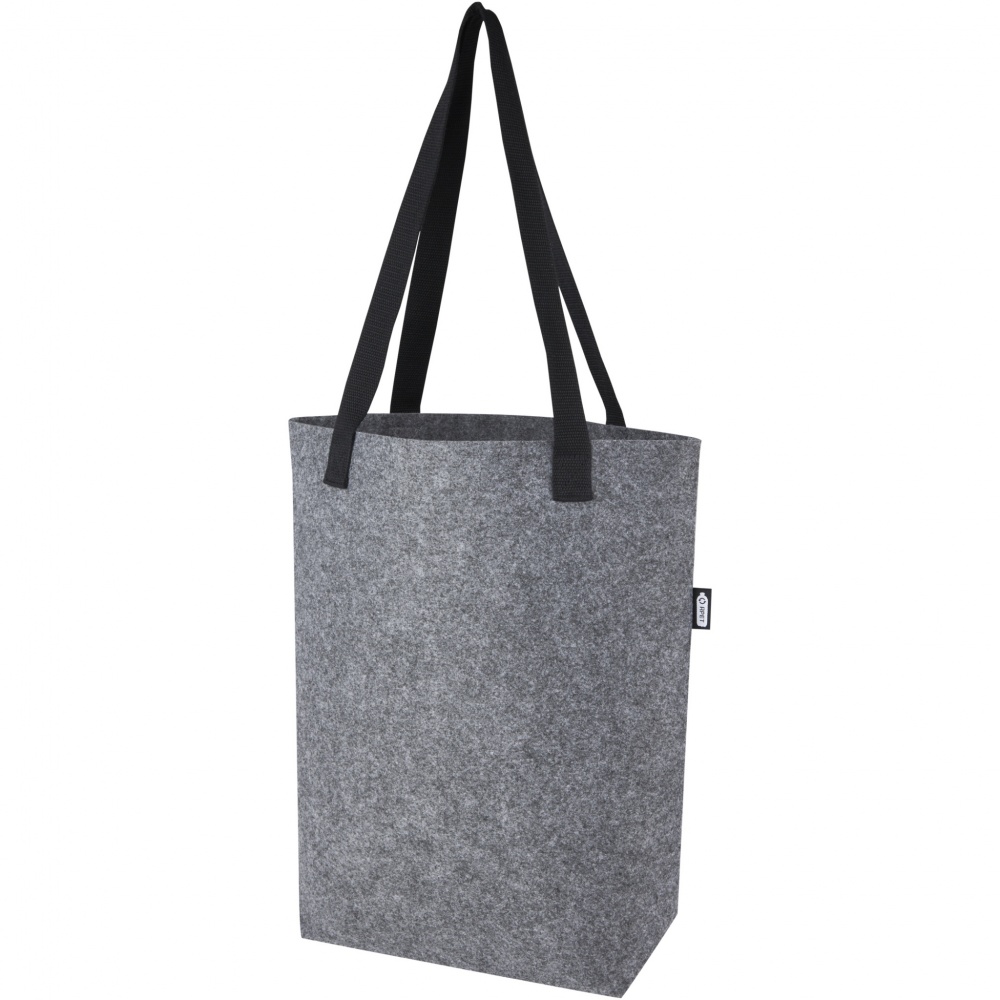 Logotrade promotional gift image of: Felta GRS recycled felt tote bag with wide bottom 12L