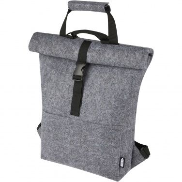 Logotrade advertising product image of: Felta GRS recycled felt roll-top bike bag 13L