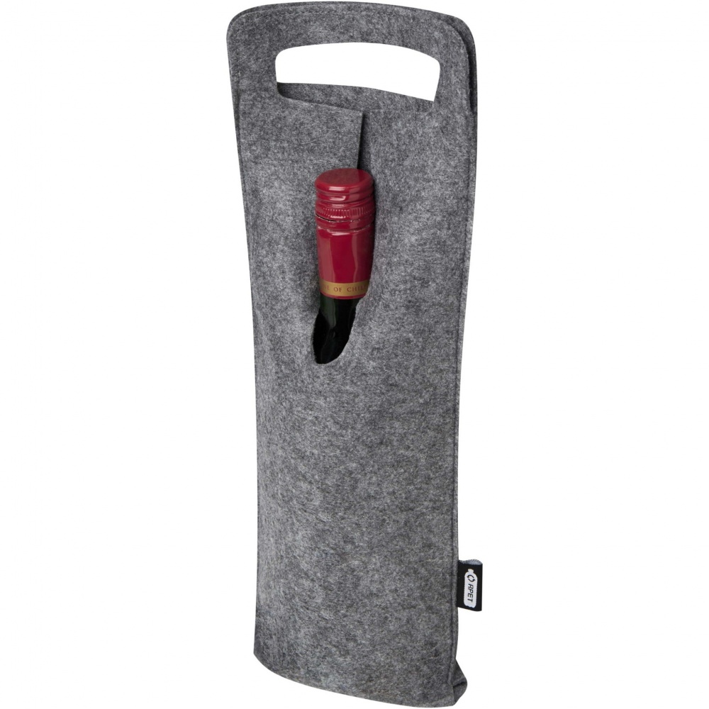 Logotrade promotional merchandise image of: Felta 75 cl GRS recycled felt wine bag