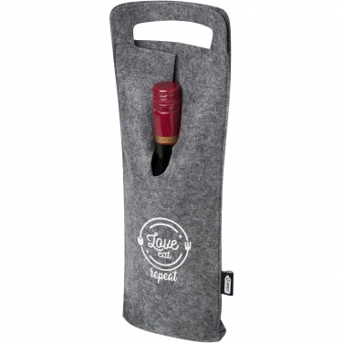 Logotrade promotional products photo of: Felta 75 cl GRS recycled felt wine bag