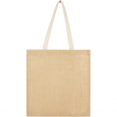 Logo trade promotional giveaways image of: Juta 300 g/m² jute tote bag 7L