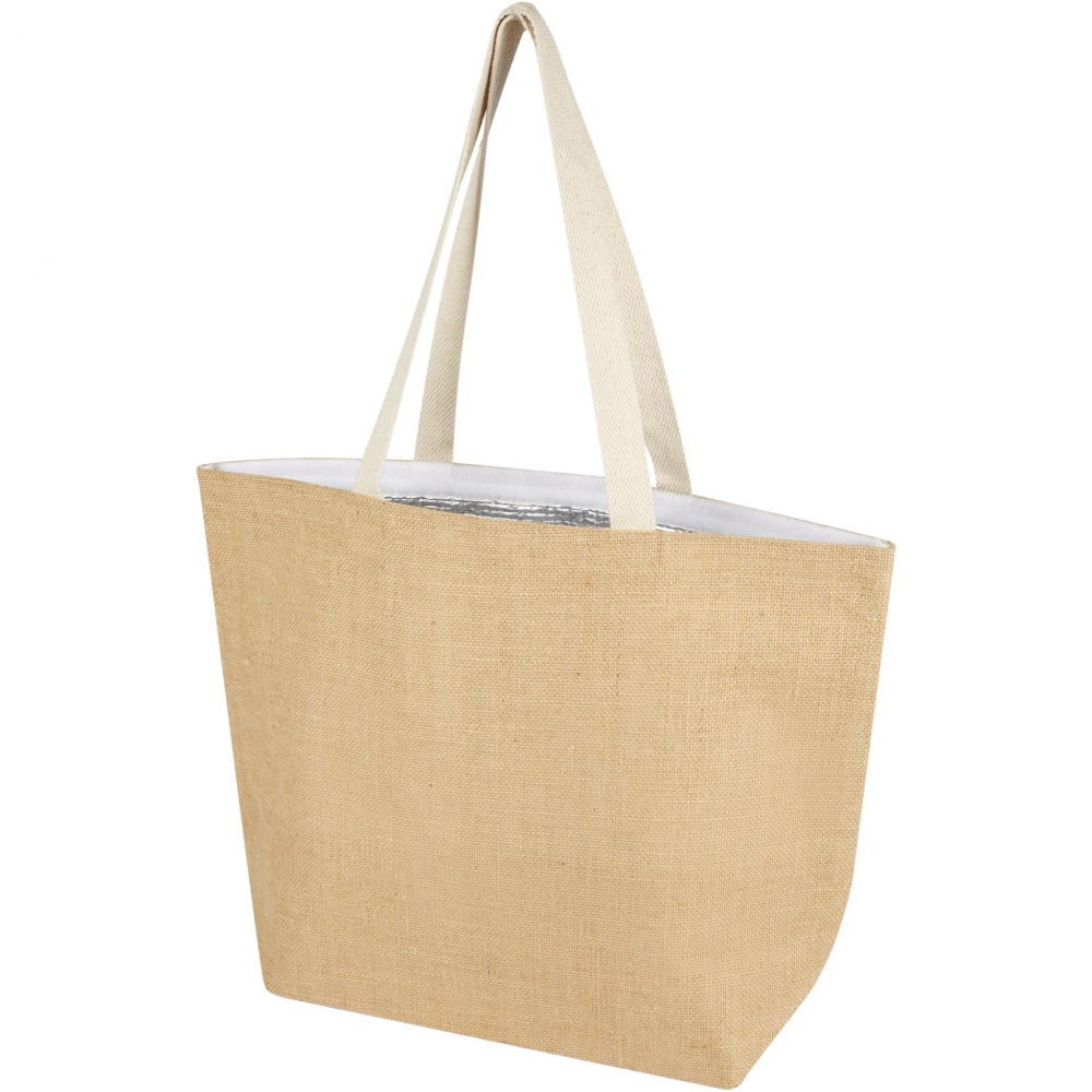 Logo trade business gift photo of: Juta 300 g/m² jute cooler tote bag 12L