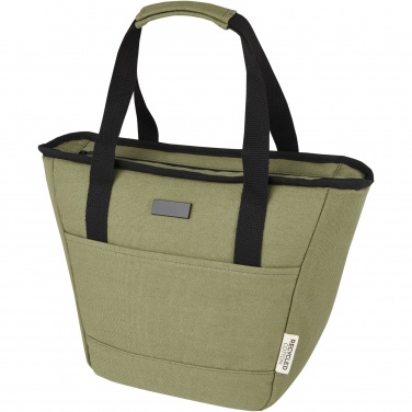 Logo trade promotional products image of: Joey 9-can GRS recycled canvas lunch cooler bag 6L