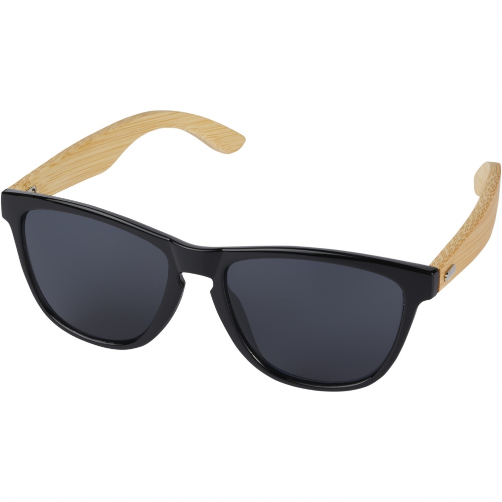 Logo trade promotional items image of: Sun Ray ocean bound plastic and bamboo sunglasses