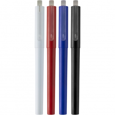 Logo trade promotional gifts image of: Mauna recycled PET gel rollerball pen