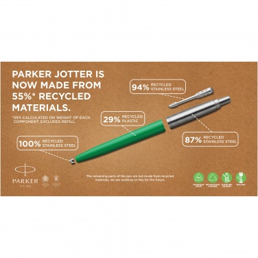 Logotrade promotional merchandise photo of: Parker Jotter Recycled ballpoint pen