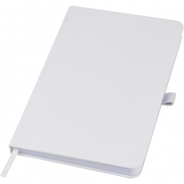 Logo trade promotional merchandise photo of: Fabianna crush paper hard cover notebook