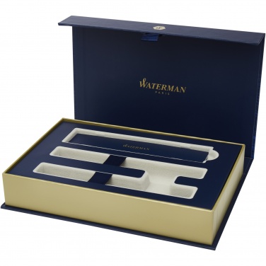 Logo trade promotional merchandise picture of: Waterman Allure rollerball and ballpoint pen set 