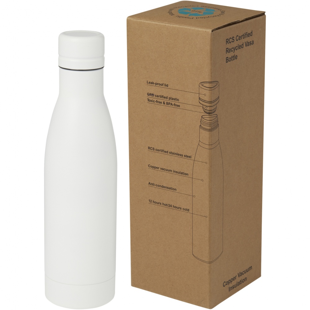 Logotrade advertising product image of: Vasa 500 ml RCS certified recycled stainless steel copper vacuum insulated bottle