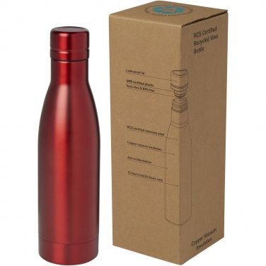 Logo trade promotional merchandise photo of: Vasa 500 ml RCS certified recycled stainless steel copper vacuum insulated bottle