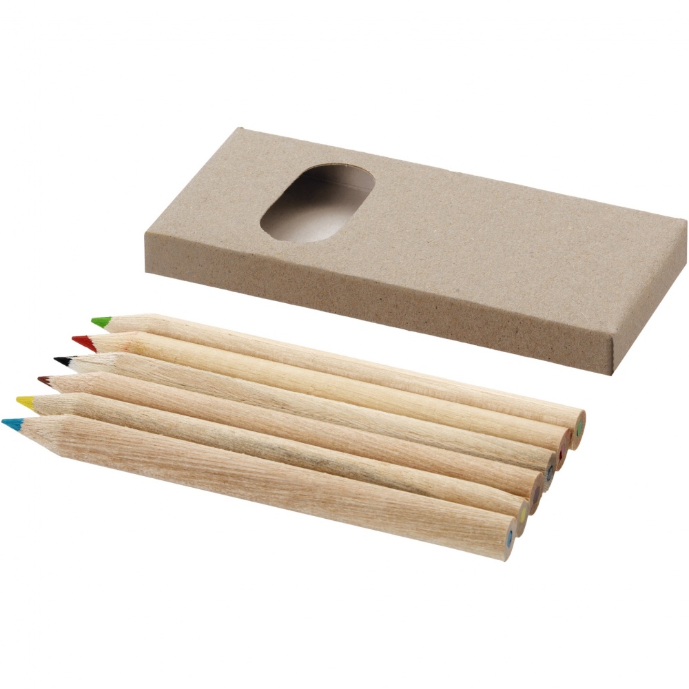 Logotrade promotional item image of: Artemaa 6-piece pencil colouring set