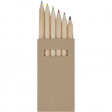 Logo trade promotional gift photo of: Artemaa 6-piece pencil colouring set