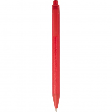 Logo trade promotional items image of: Chartik monochromatic recycled paper ballpoint pen with matte finish