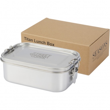 Logo trade promotional giveaways image of: Titan recycled stainless steel lunch box