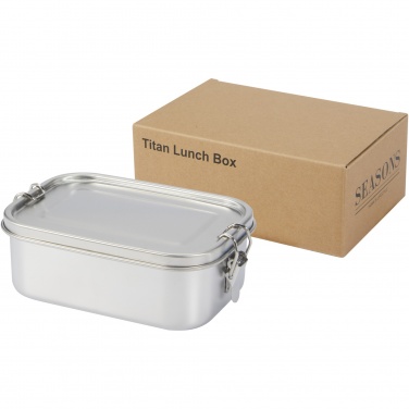 Logo trade corporate gift photo of: Titan recycled stainless steel lunch box