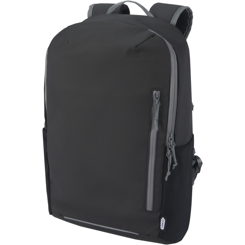 Logo trade promotional product photo of: Aqua 15" GRS recycled water resistant laptop backpack 21L