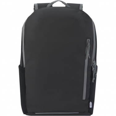 Logo trade promotional merchandise picture of: Aqua 15" GRS recycled water resistant laptop backpack 21L